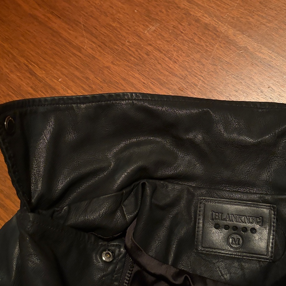 Blank NYC Black Leather Moto Jacket - Picture 6 of 8